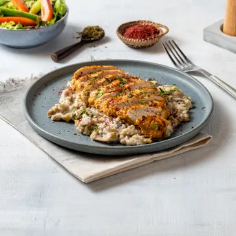 Chicken Mushroom Freekeh