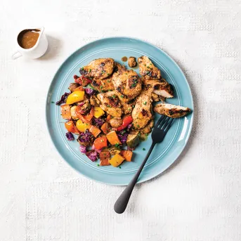 Grilled Chicken & Roast Veggies