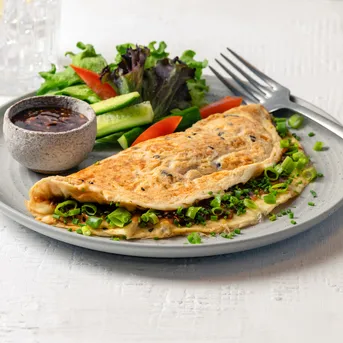 Spring Onion & Chive Omelette