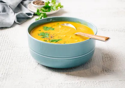Carrot, Coriander & Chicken Soup