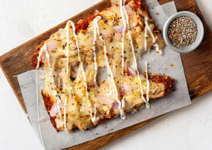Chicken Ranch Pizza Slice