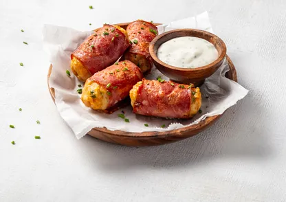 Turkey Bacon and Chicken Roll