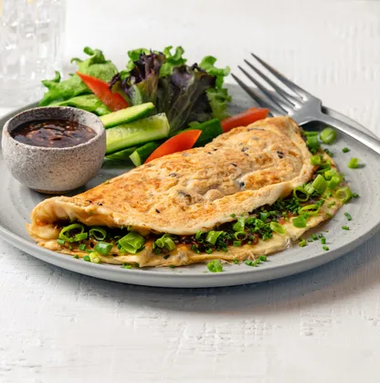 Spring Onion & Chive Omelette