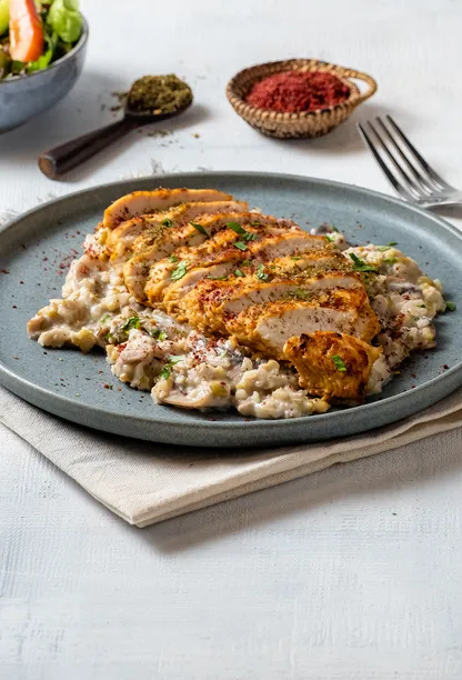 Chicken Mushroom Freekeh